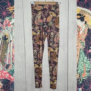 BlackMilk Courtesans of Kikugawa Leggings Japan Geisha Art Goth Y2K, sz Small